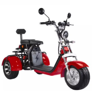大人の通り法的60-80km 2000Wのための赤い緑の3つの車輪の電気移動性のスクーター