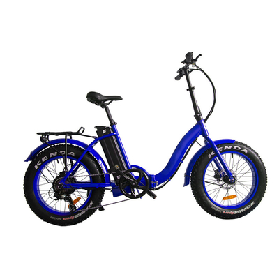 48V 500wの脂肪質の車輪の20&quot;を捜すための電気マウンテン バイク完全な懸濁液の折りたたみ電動自転車