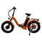 人のペダルの援助システムが付いている小型折る電気雑種のバイクのオレンジ48v電気折りたたみの自転車